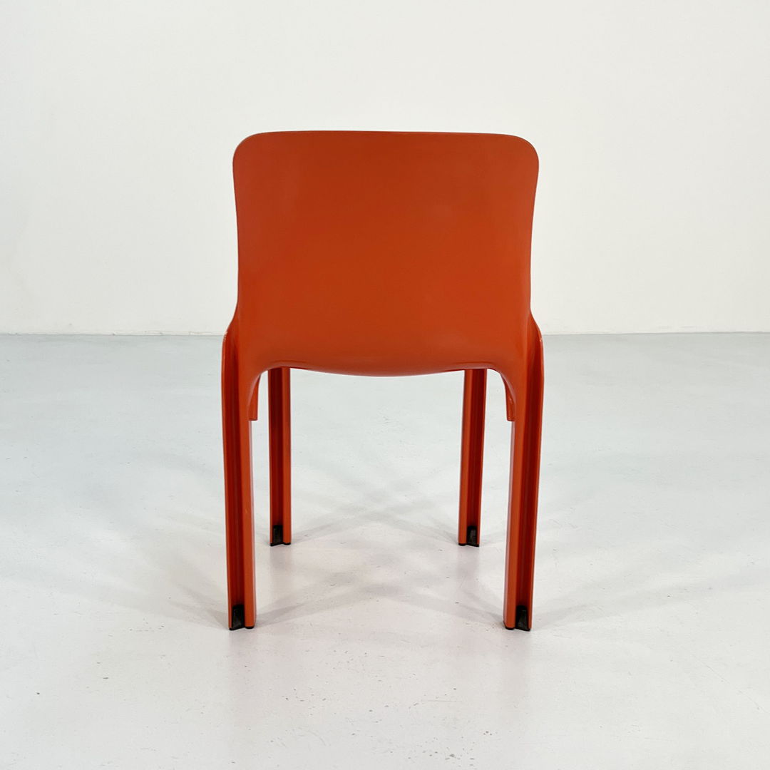 Orange Selene Chair by Vico Magistretti for Artemide, 1970s