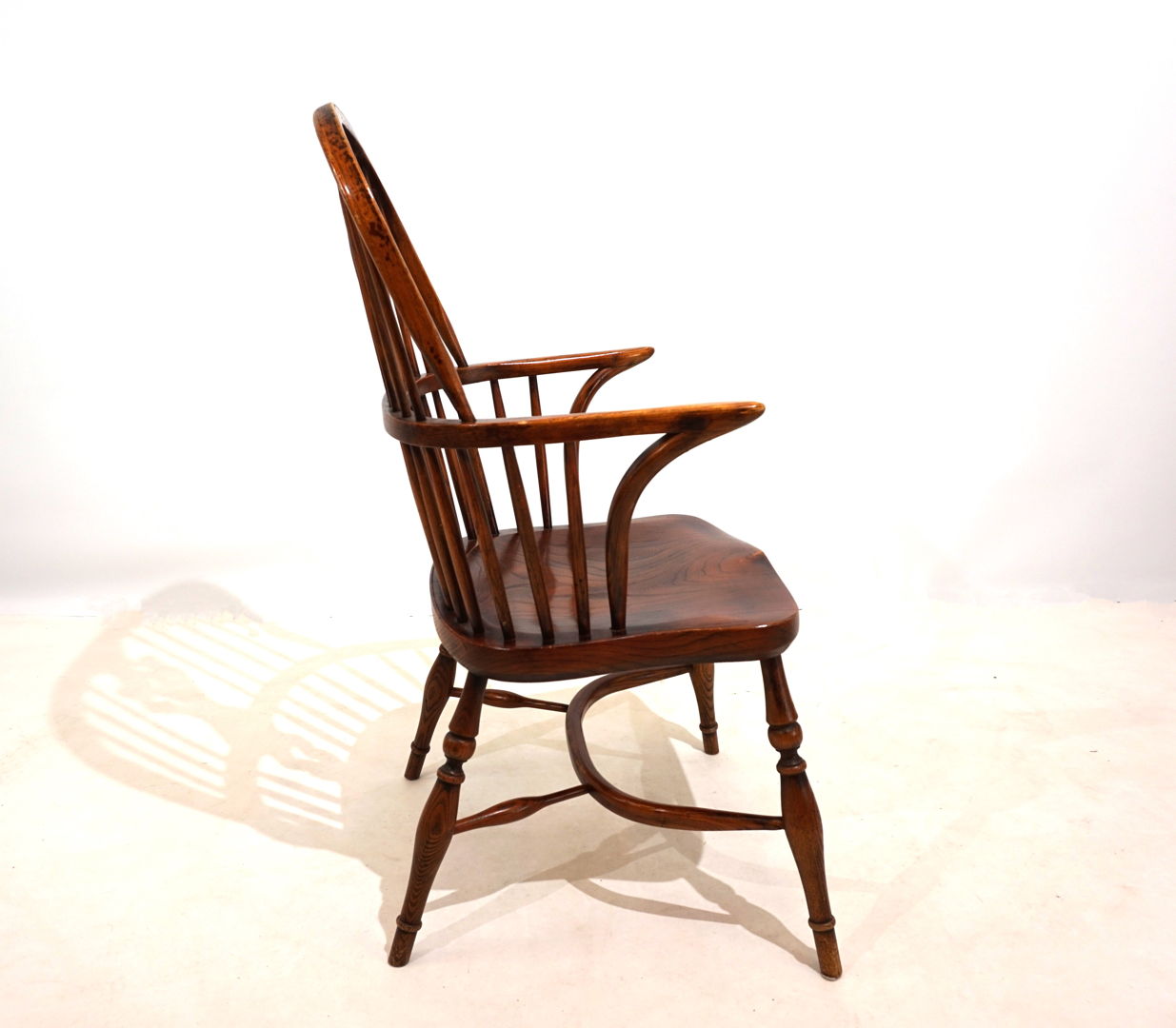 English Windsor chair with armrests