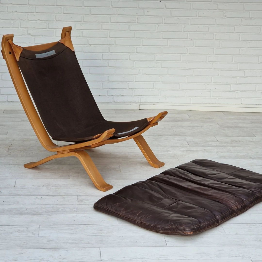 1970s, Danish design by Brammin Møbler, "Focus" lounge chair, original very good condition.