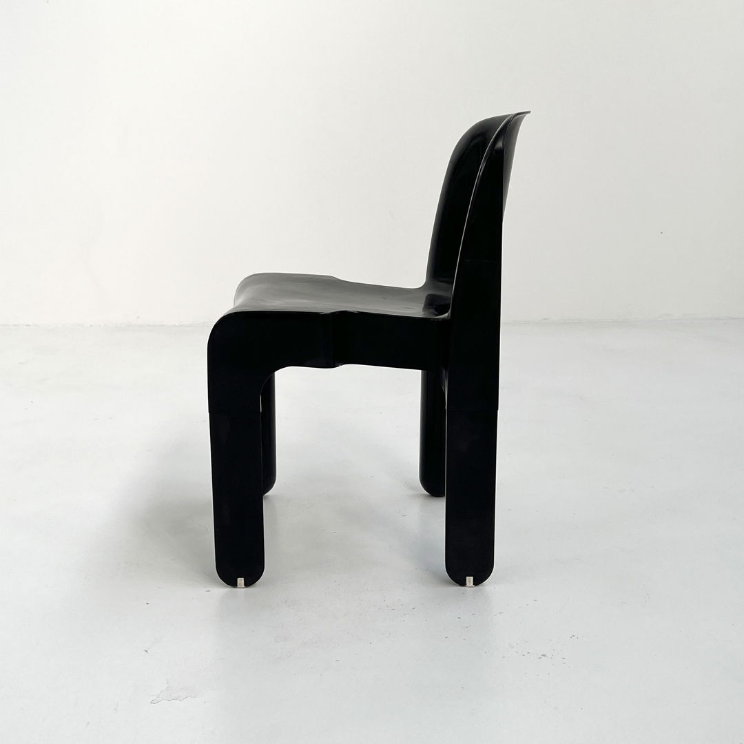 Black Model 4867 Universale Chair by Joe Colombo for Kartell, 1970s