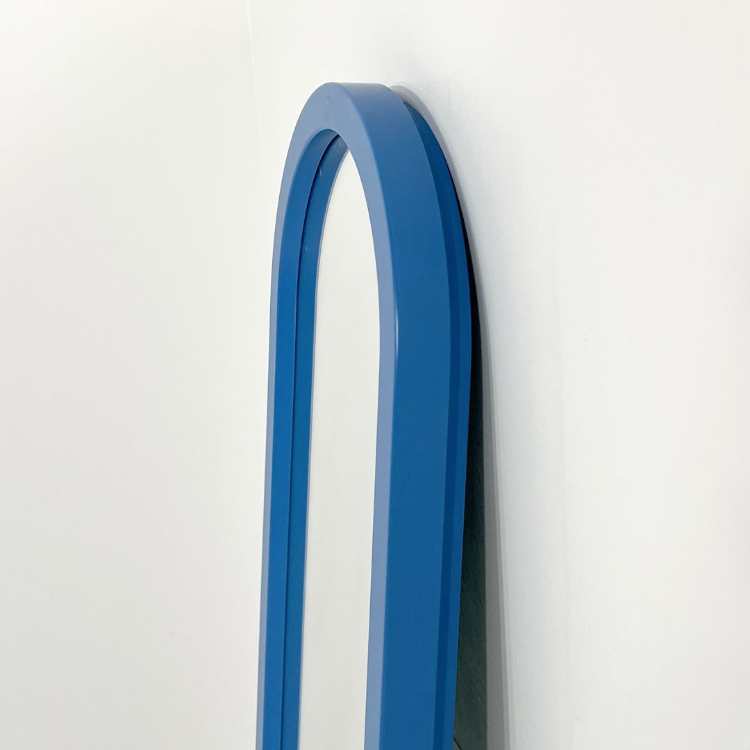 Blue Frame Mirror by Anna Castelli Ferrieri for Kartell, 1980s