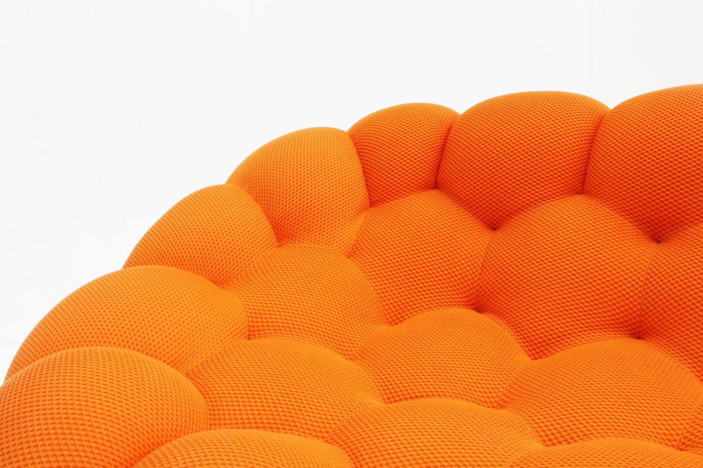 Roche Bobois curved bubble sofa orange