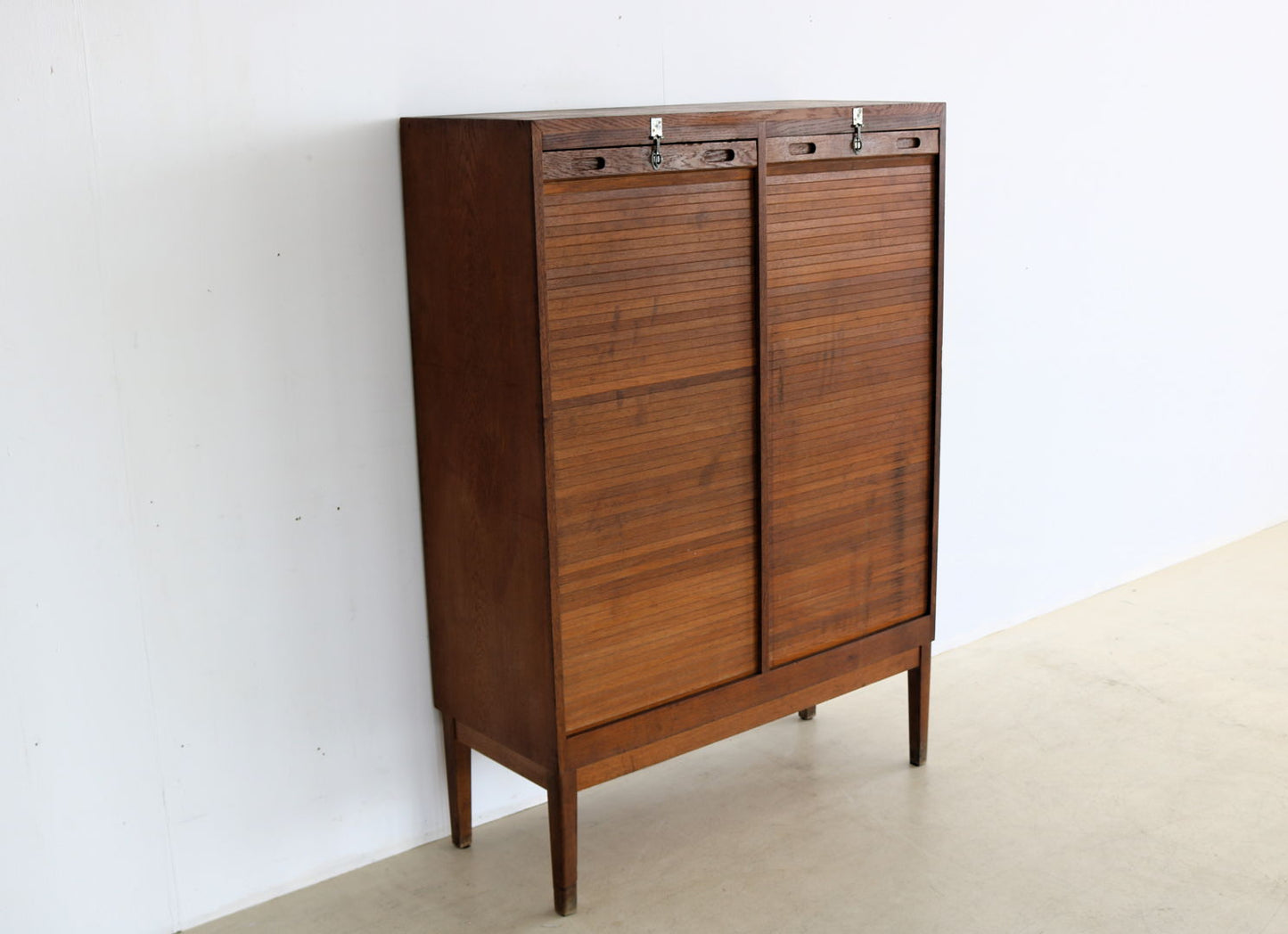 vintage double filing cabinet