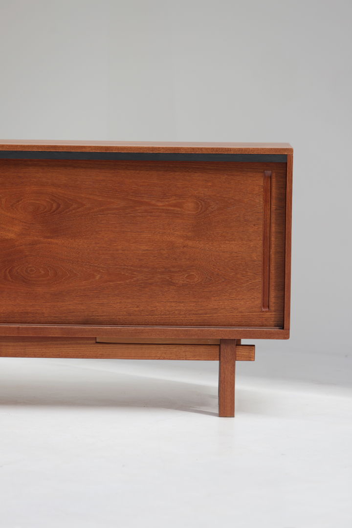 Midcentury wooden sideboard by J. Batenburg and E. Souply for MI Belgium 1960s.