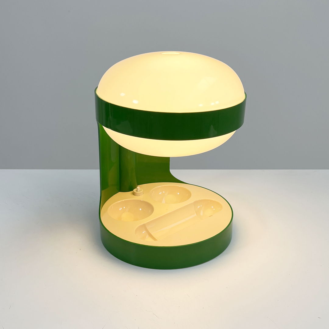 Green KD29 Table Lamp by Joe Colombo for Kartell, 1970s