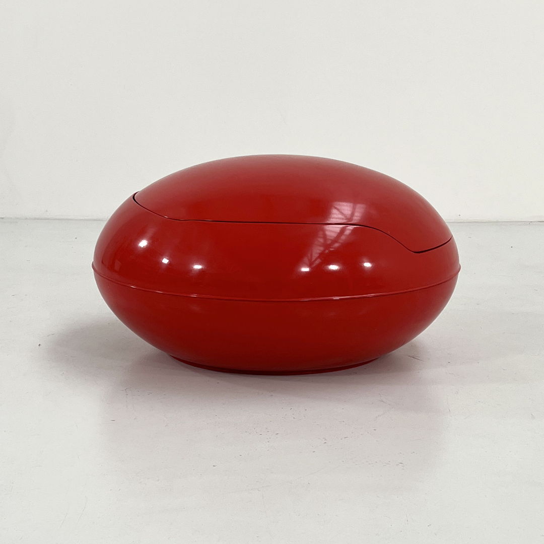 Red GN1 Garden Egg by Peter Ghyczy for VEB Synthese, 1970s