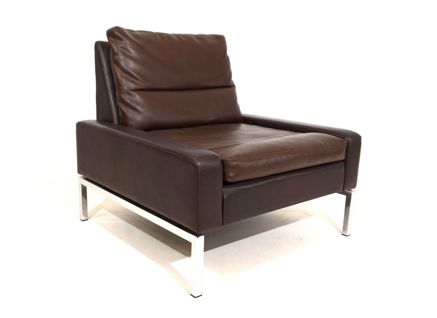 Wilkhahn Series 800 leather chair by Hans Peter Piel