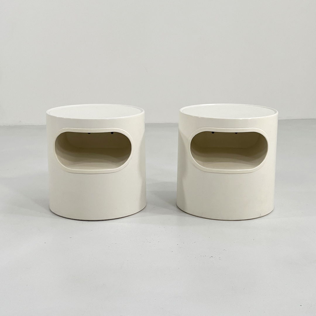 Pair of Giano Vano Side Tables by Emma Gismondi for Artemide, 1970s