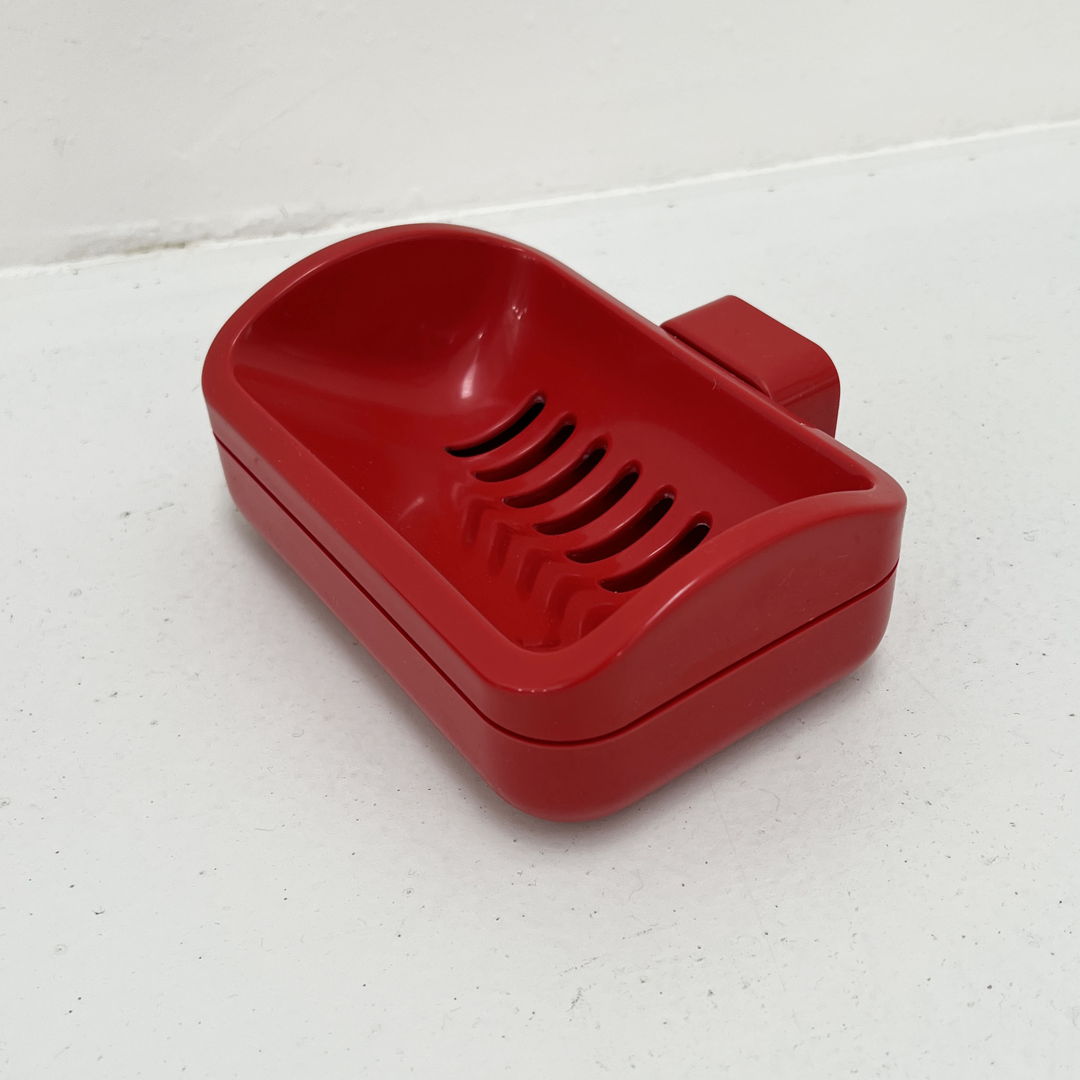 Red Bathroom Set from Gedy, 1970s