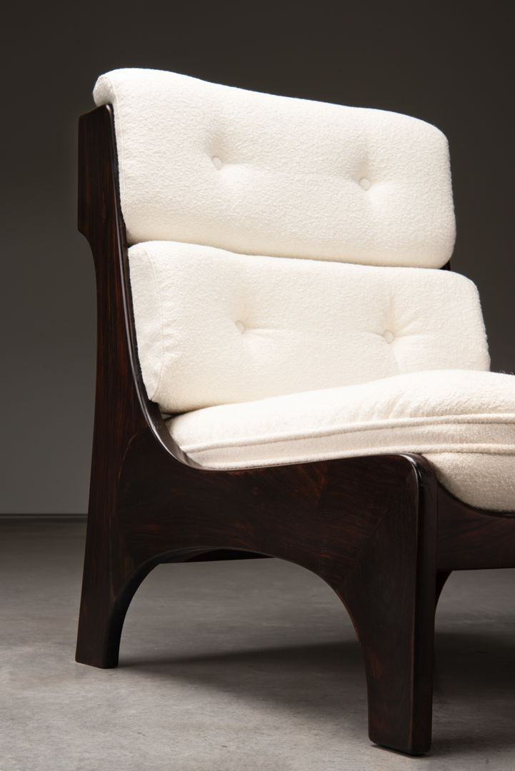 A PAIR OF ITALIAN EASY CHAIRS CLAUDIO SALOCCHI FOR SORMANI