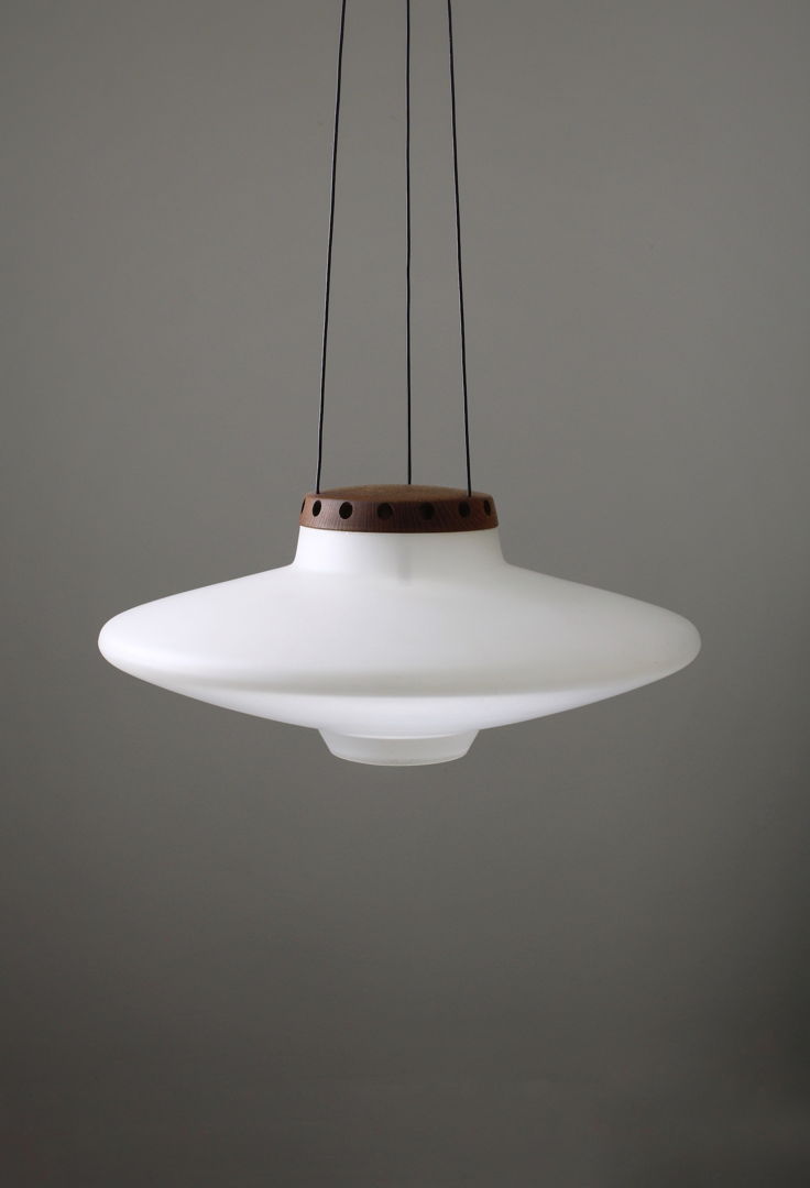 565 pendant lamp by Uno & Östen Kristiansson for Luxus, 1950s
