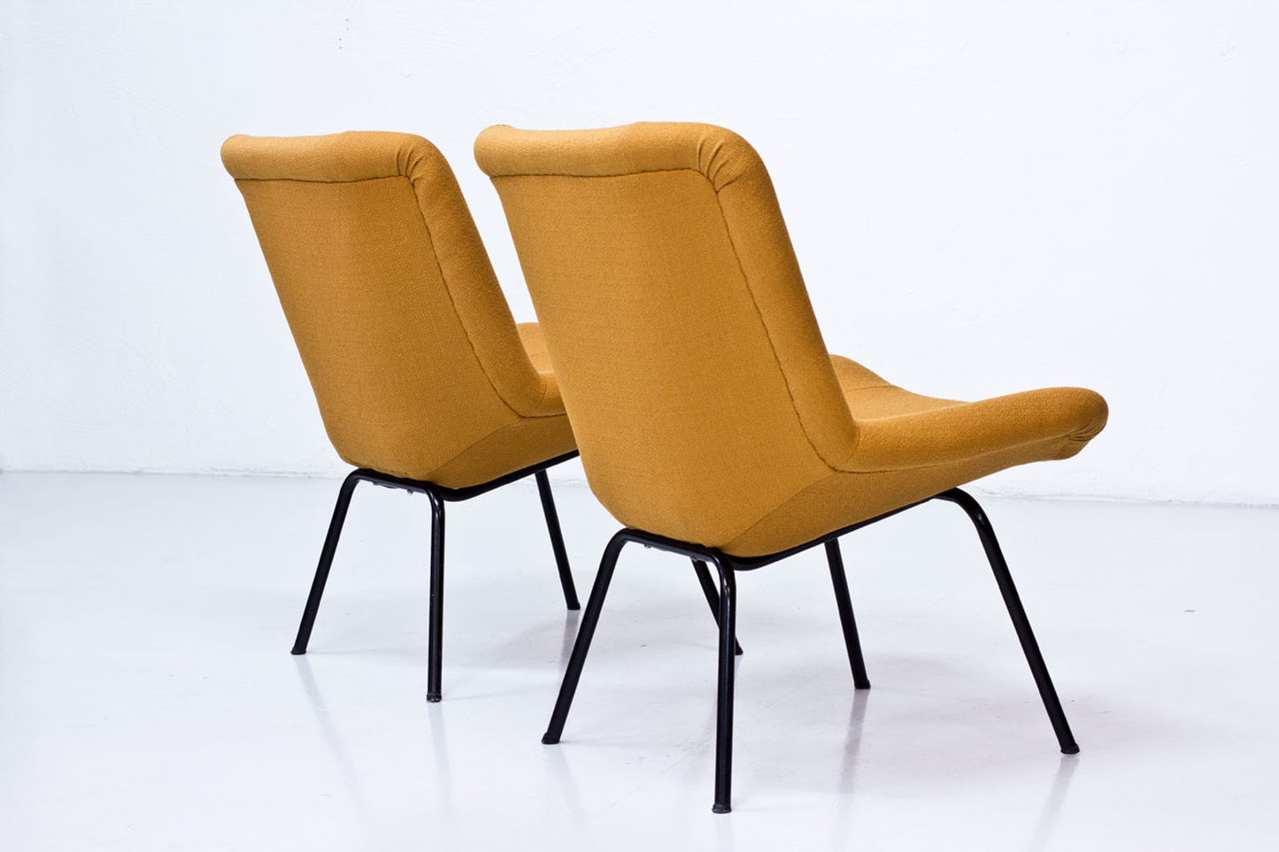 Finnish Lehti Easy Chairs by Carl Gustaf Hiort af Ornäs for Puunveisto - Oy, 1950s, Set of 2