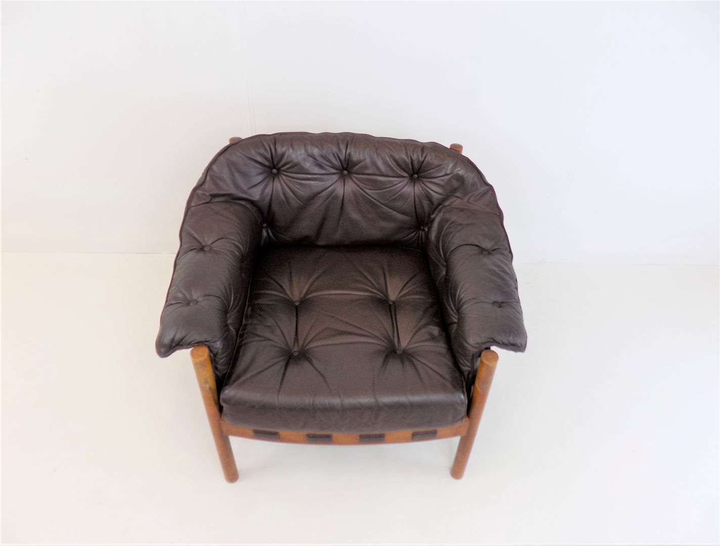 Coja Leather Easy Chair by Sven Ellekaer, Netherlands, 1960s