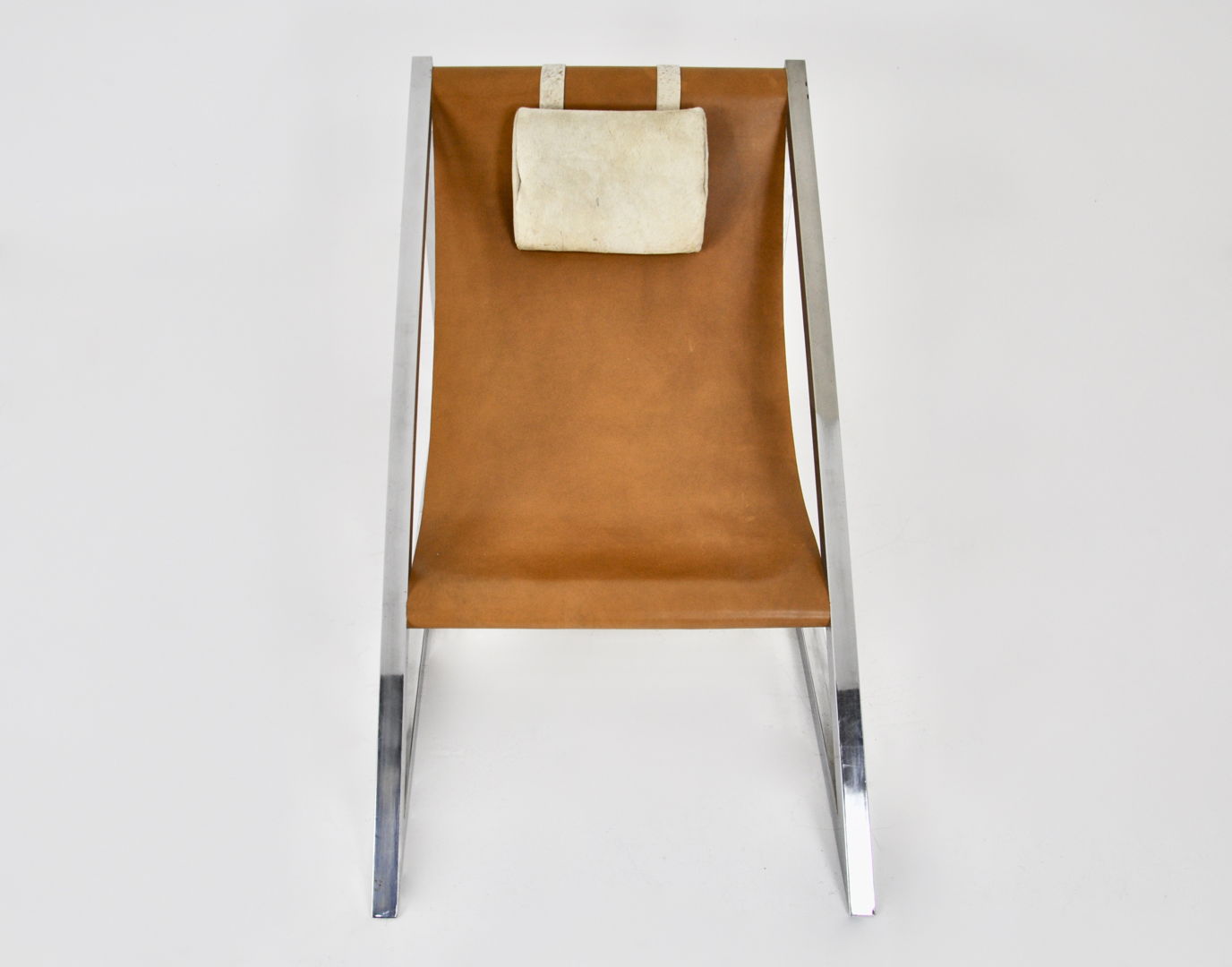 "Mies" Lounge Chair with Ottoman by Archizoom Associati, 1960s