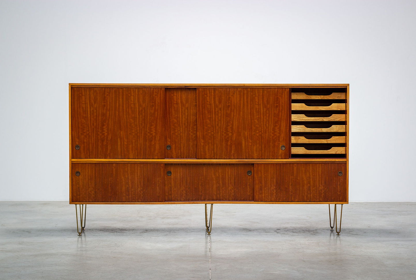 A very rare sideboard by Belgian designer Alfred Hendrickx for Belform 1950