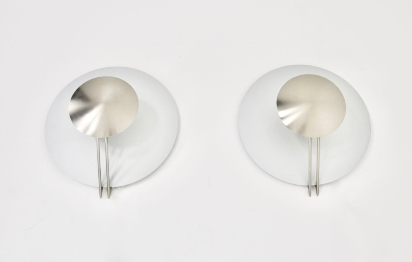 "Vega" wall lamps by L. Cesaro for Tre Ci Luce, 1980s, set of 2