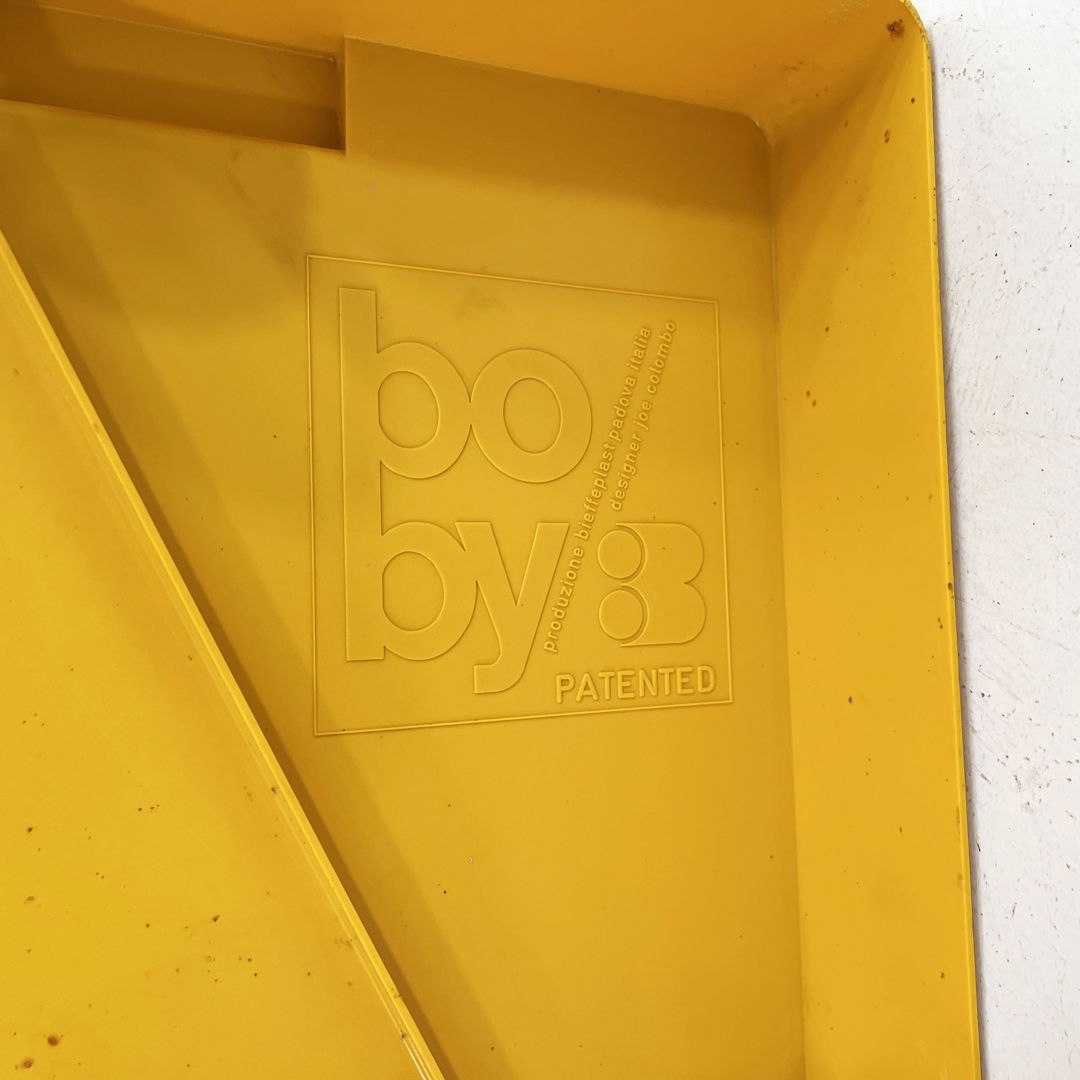 Yellow Boby Trolley by Joe Colombo for Bieffeplast, 1960s