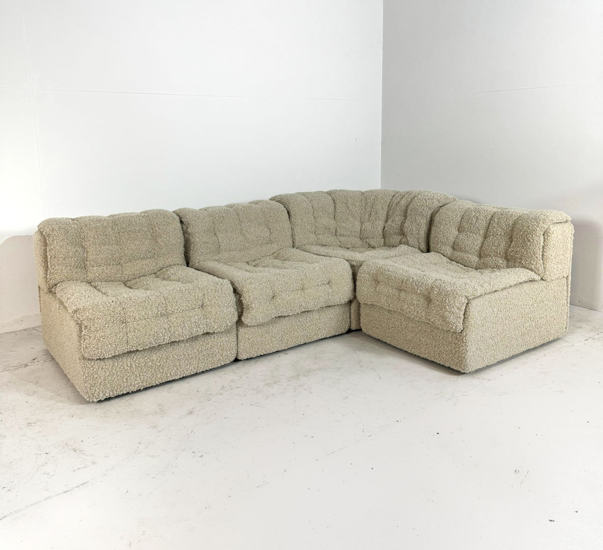 Modulair Vintage Bouclé Patchwork sofa by Desede, DS-11