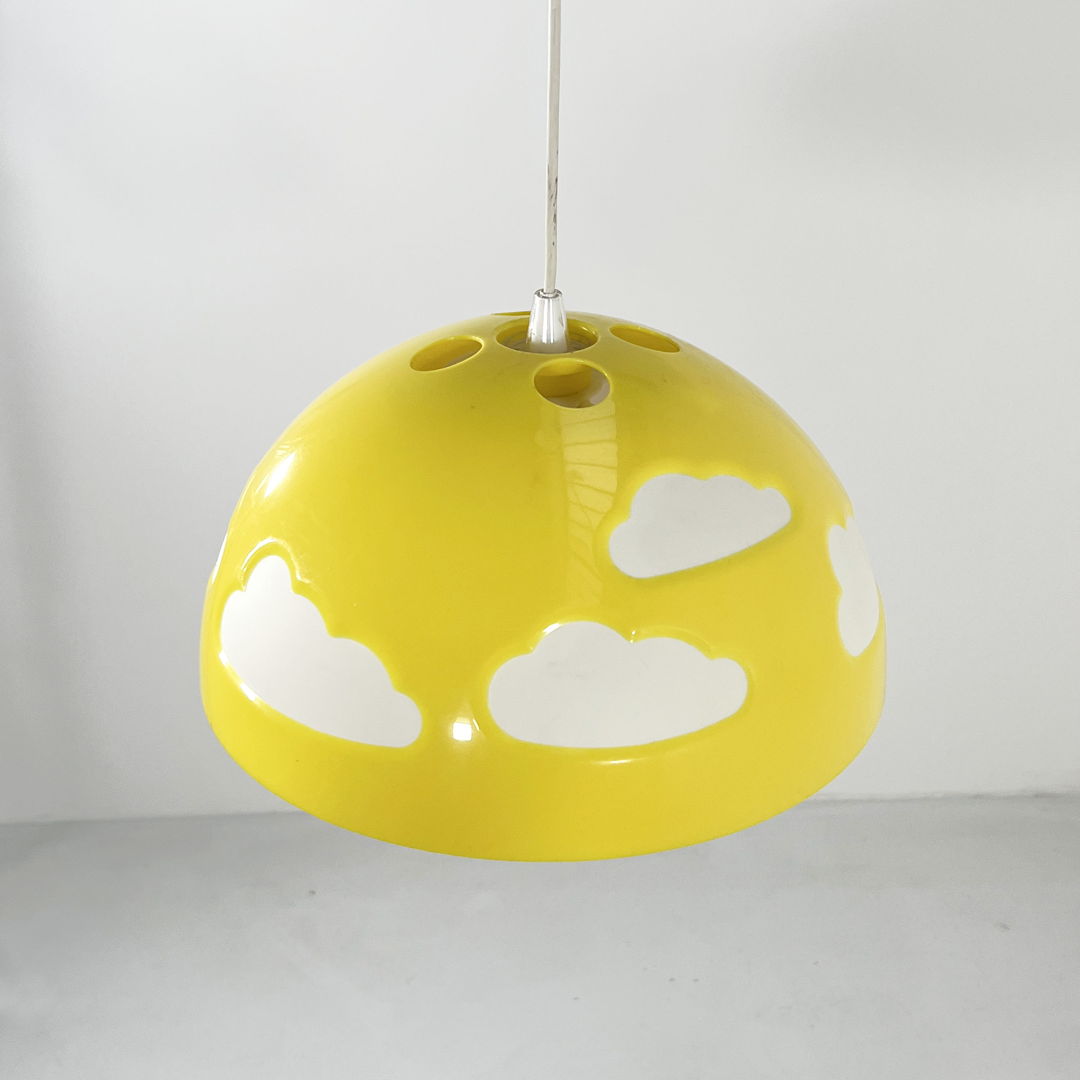 Yellow Skojig Cloud Pendant Lamp by Henrik Preutz for Ikea, 1990s