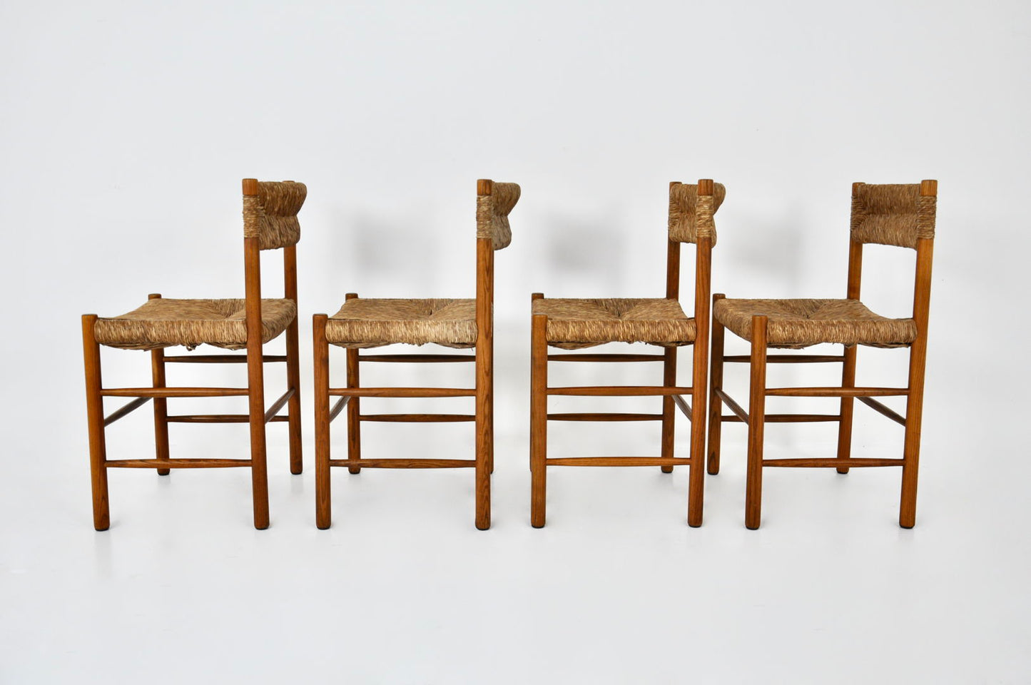 Dordogne chairs by Charlotte Perriand for Sentou, 1950s, set of 4