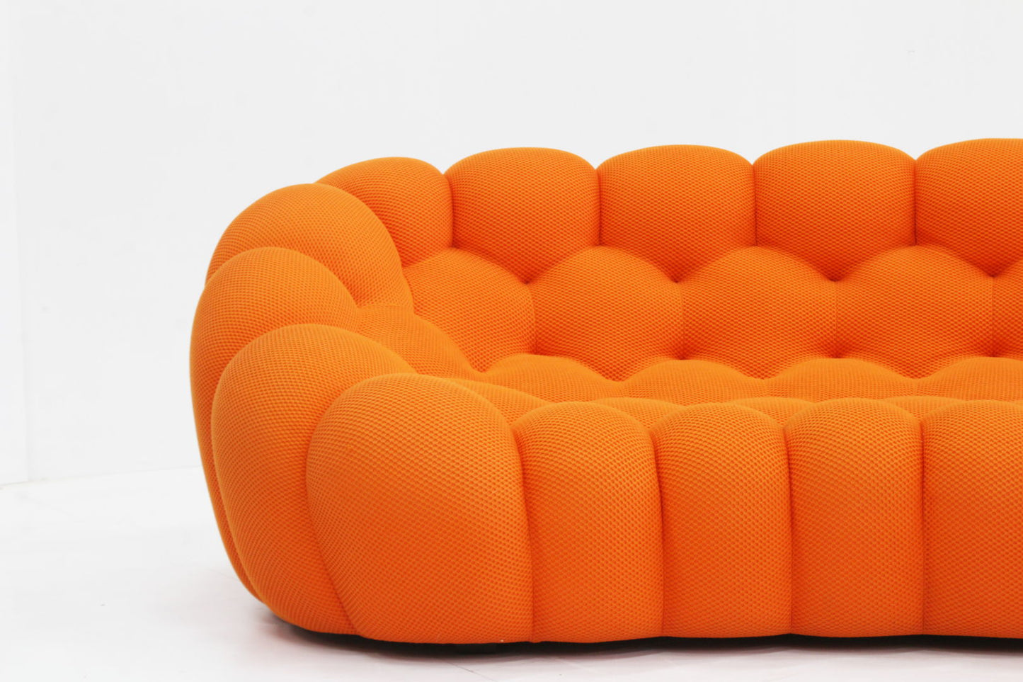 Roche Bobois curved bubble sofa orange