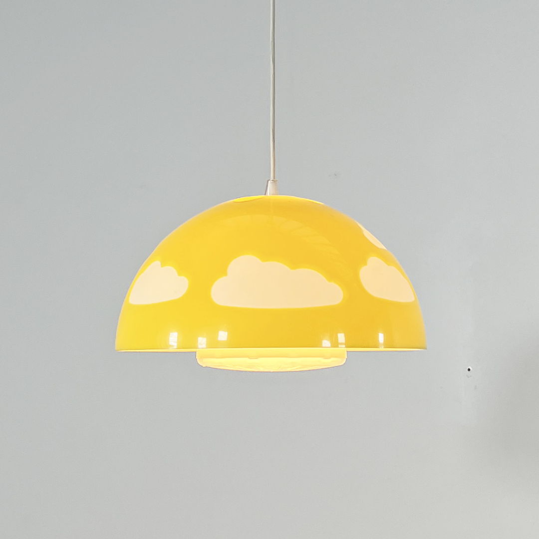 Yellow Skojig Cloud Pendant Lamp by Henrik Preutz for Ikea, 1990s