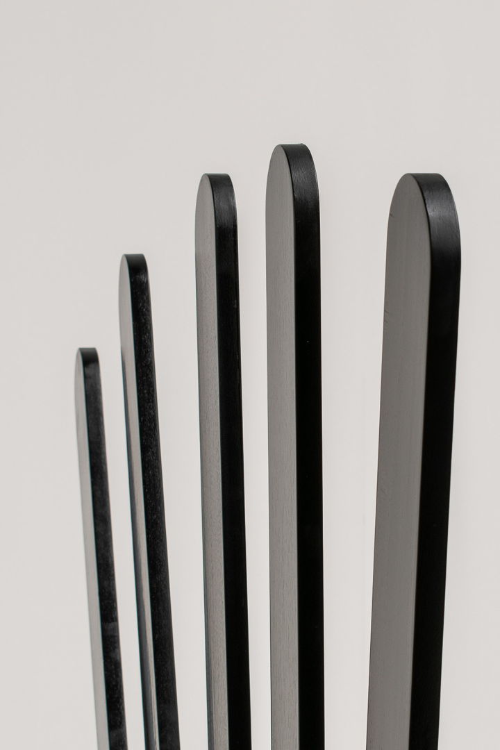 Black 'Ventaglio' Coat Stand or Room Divider by Giovanni Pasotto for Tarzia