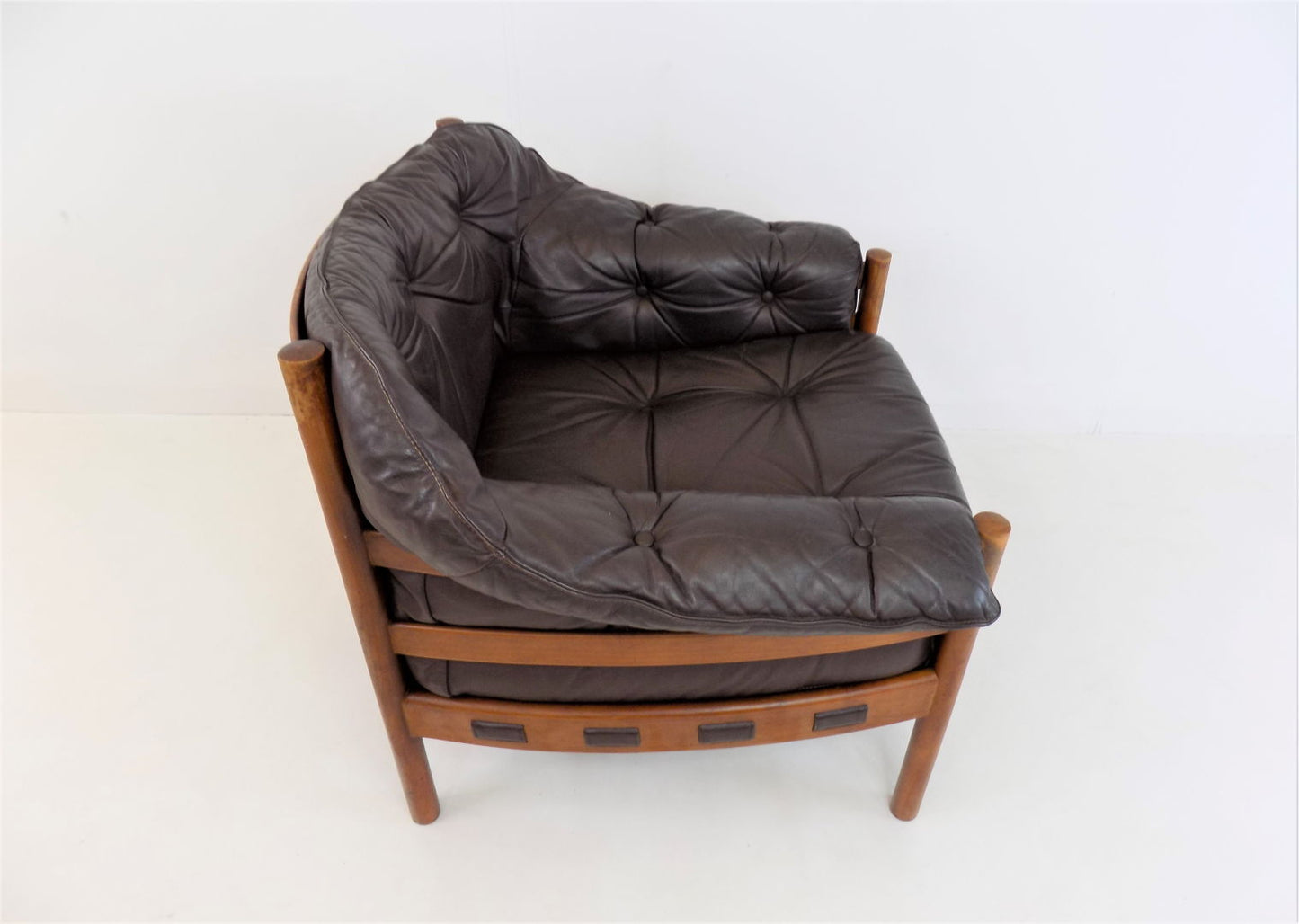 Coja Leather Easy Chair by Sven Ellekaer, Netherlands, 1960s