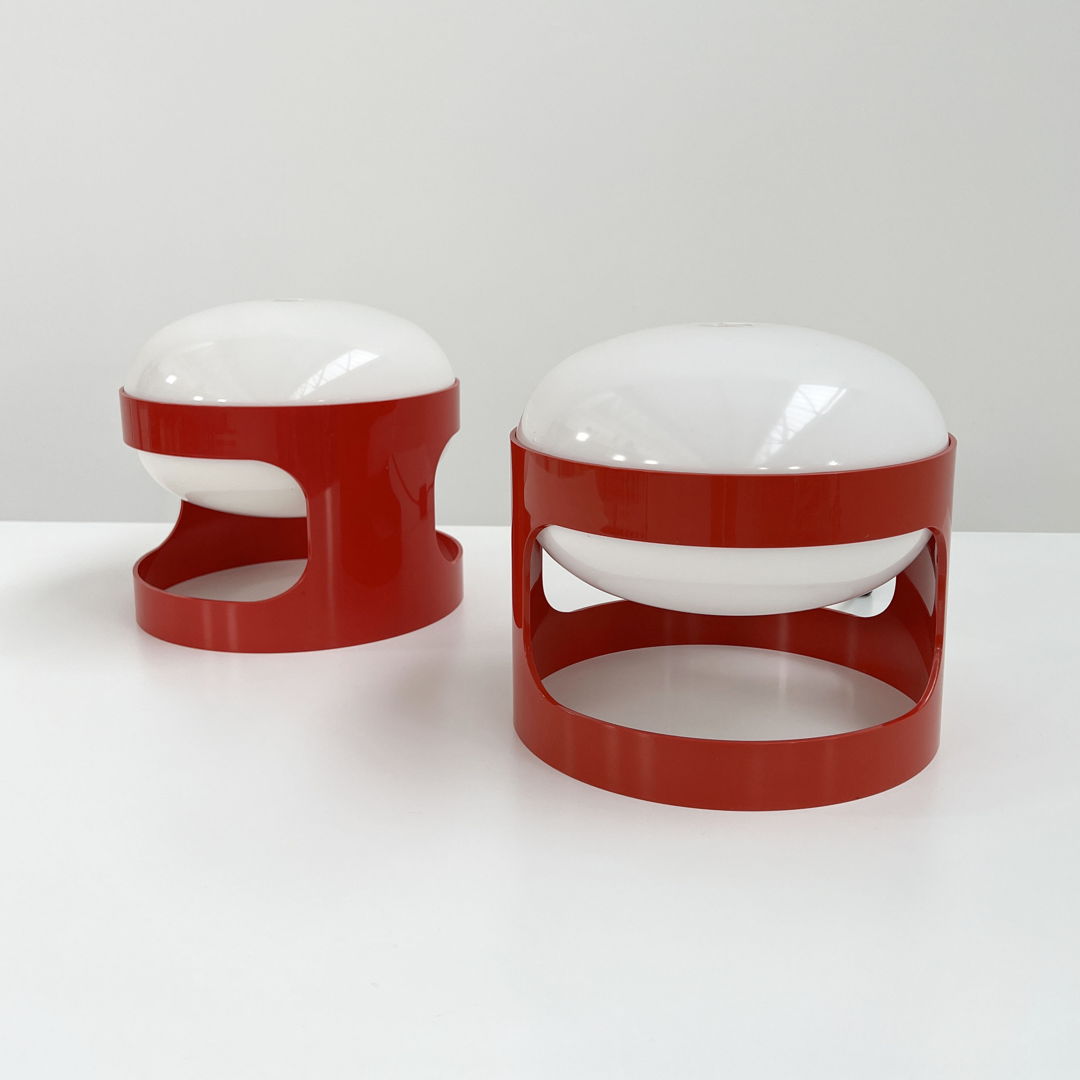 Red KD27 Table Lamp by Joe Colombo for Kartell, 1970s – Mooiatti Japan