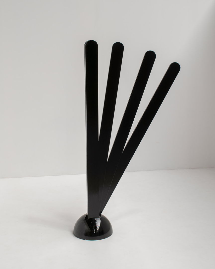 Black 'Ventaglio' Coat Stand or Room Divider by Giovanni Pasotto for Tarzia