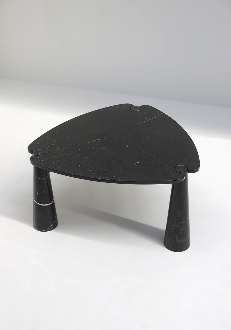 Marble dining table designed by Angelo Mangiarotti and manufactured by Skipper in 1970