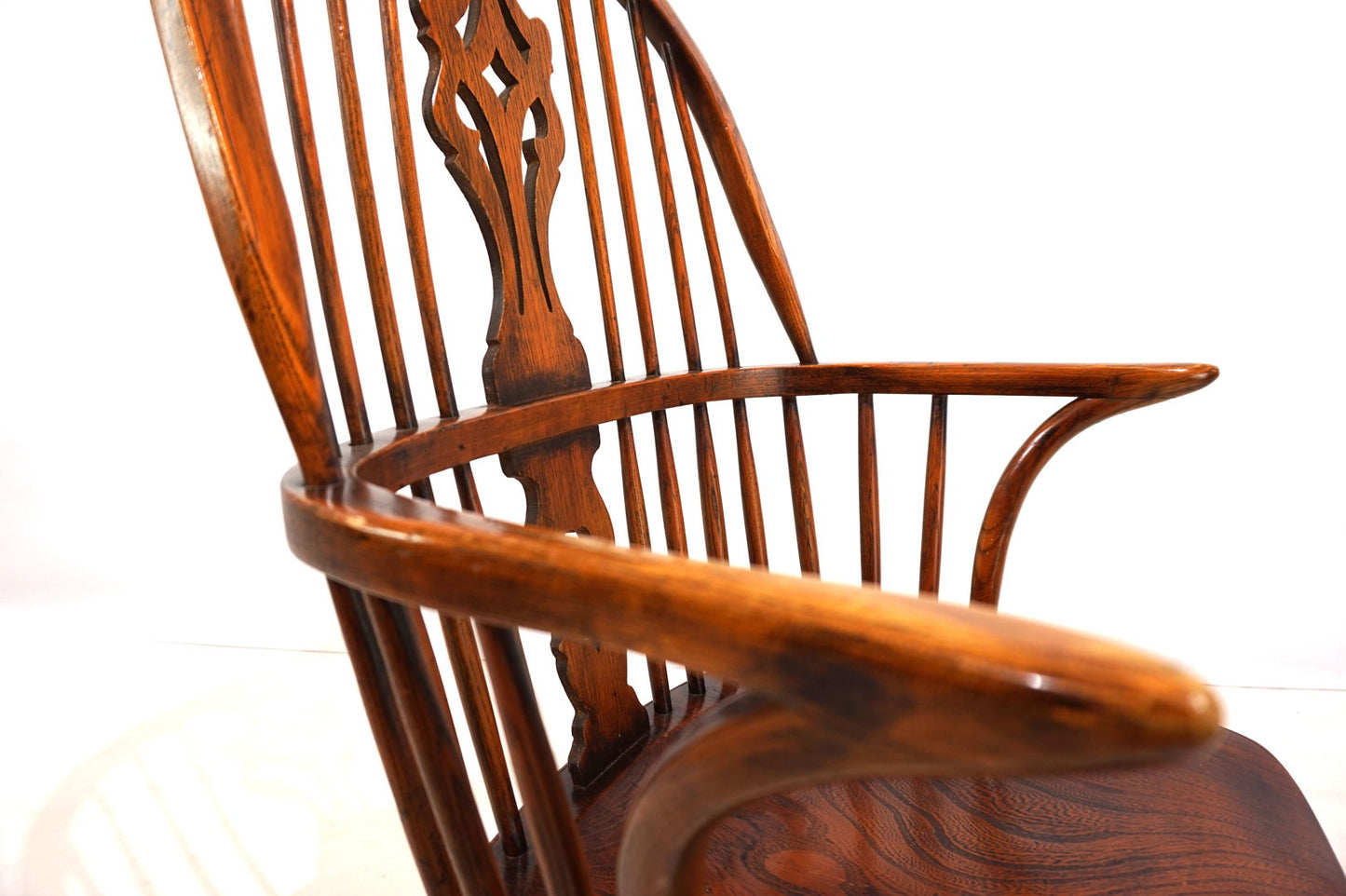 English Windsor chair with armrests