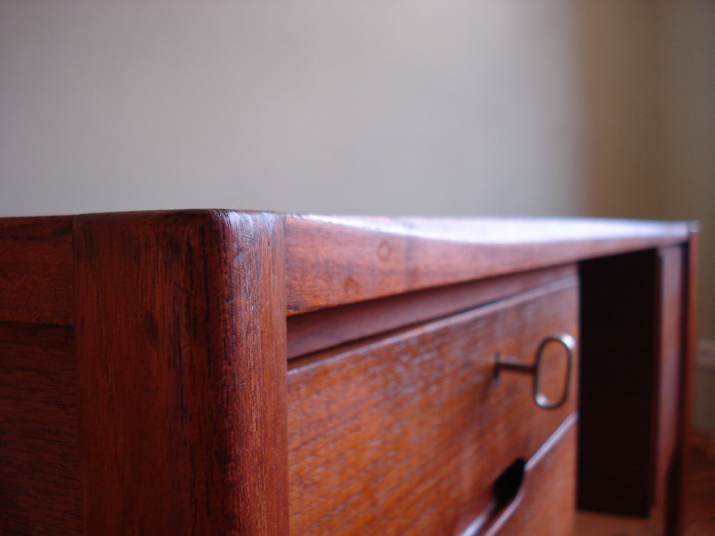 Vintage teak office desk from Wilhelm Renz