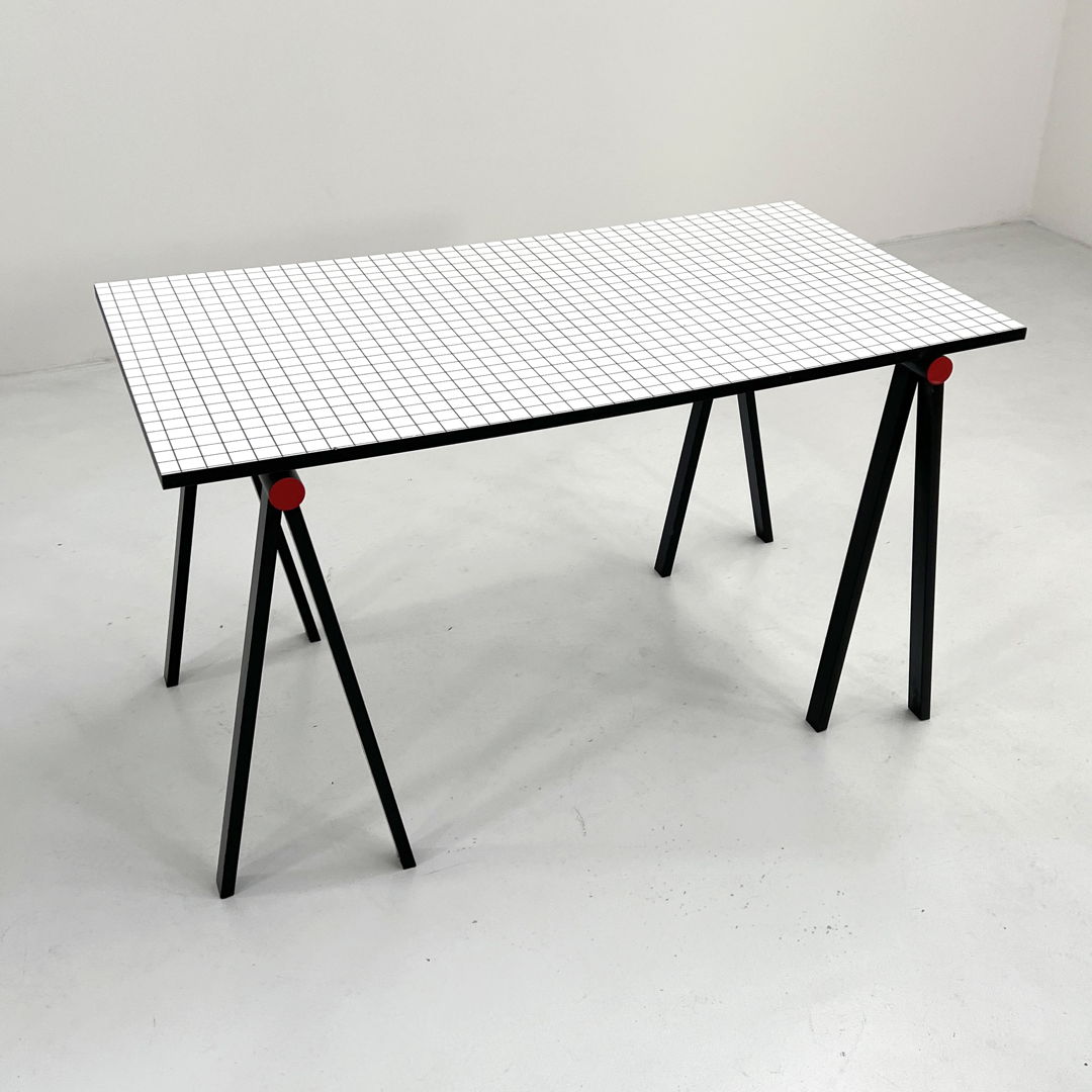 Trestle Desk by Rodney Kinsman for Bieffeplast, 1980s