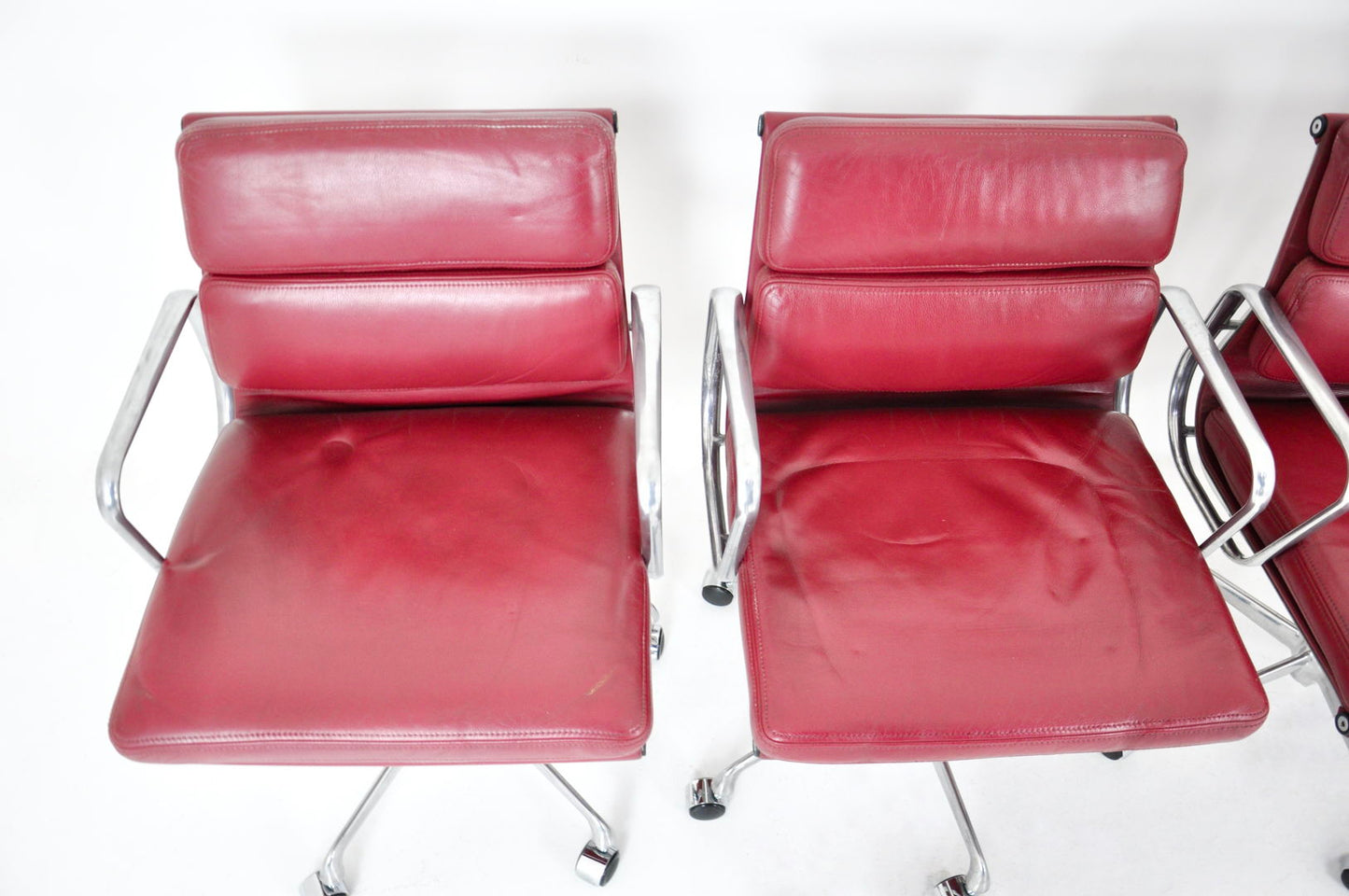 Soft Pad Office Chairs by Charles & Ray Eames for ICF, 1970s, Set of 6