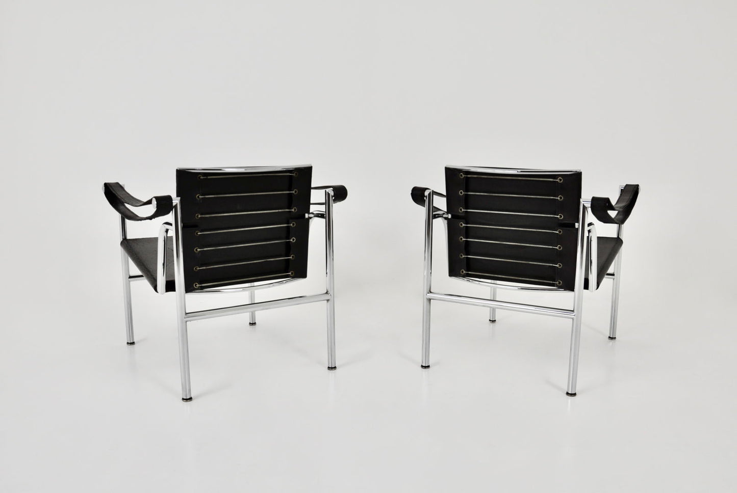 Set of 2 LC1 armchairs by Le Corbusier for Cassina 1970S