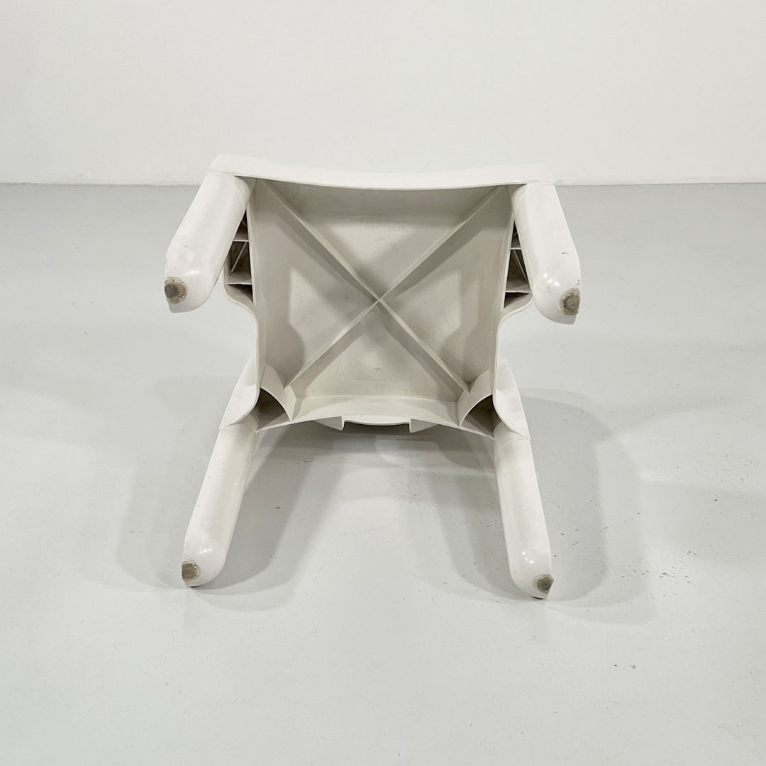 White Model 4867 Universale Chair by Joe Colombo for Kartell, 1970s