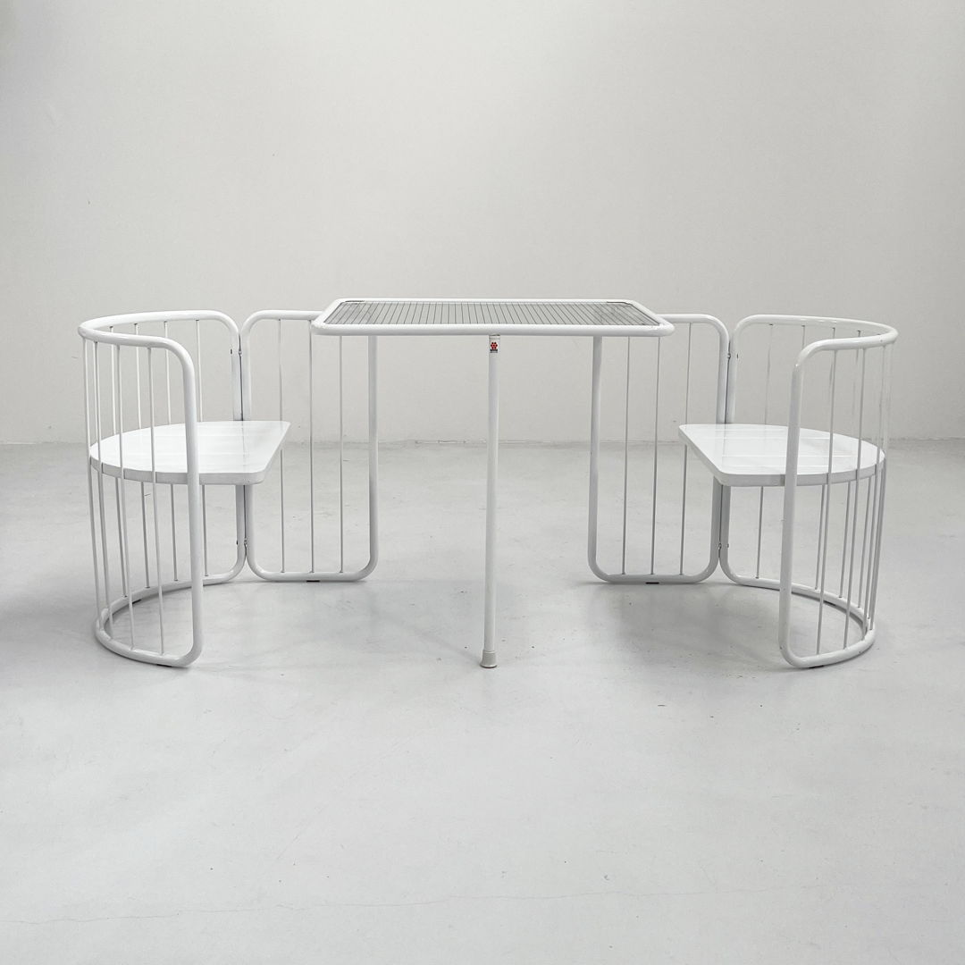 White Patio Set from Emu, 1980s