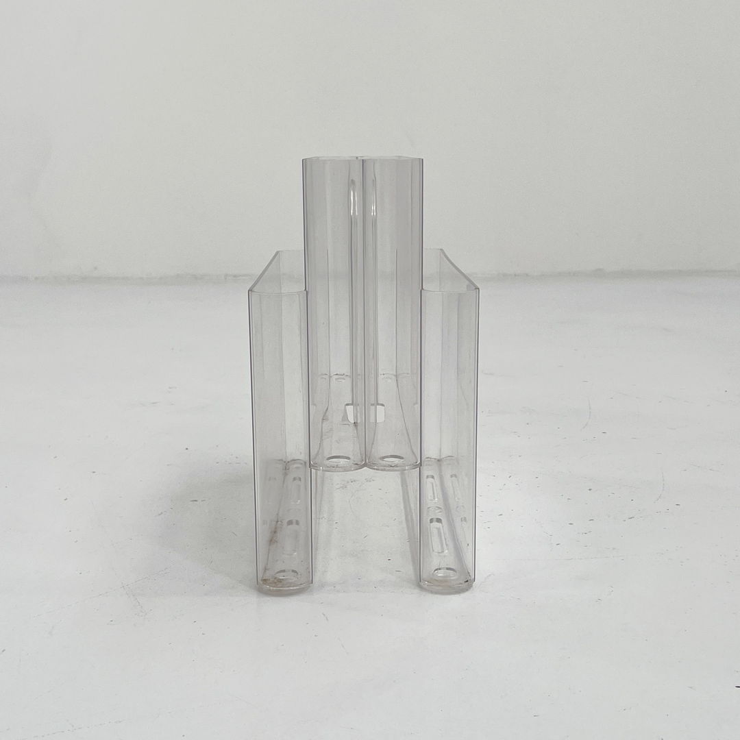 Lucite Magazine Rack by Giotto Stoppino for Kartell, 1970s