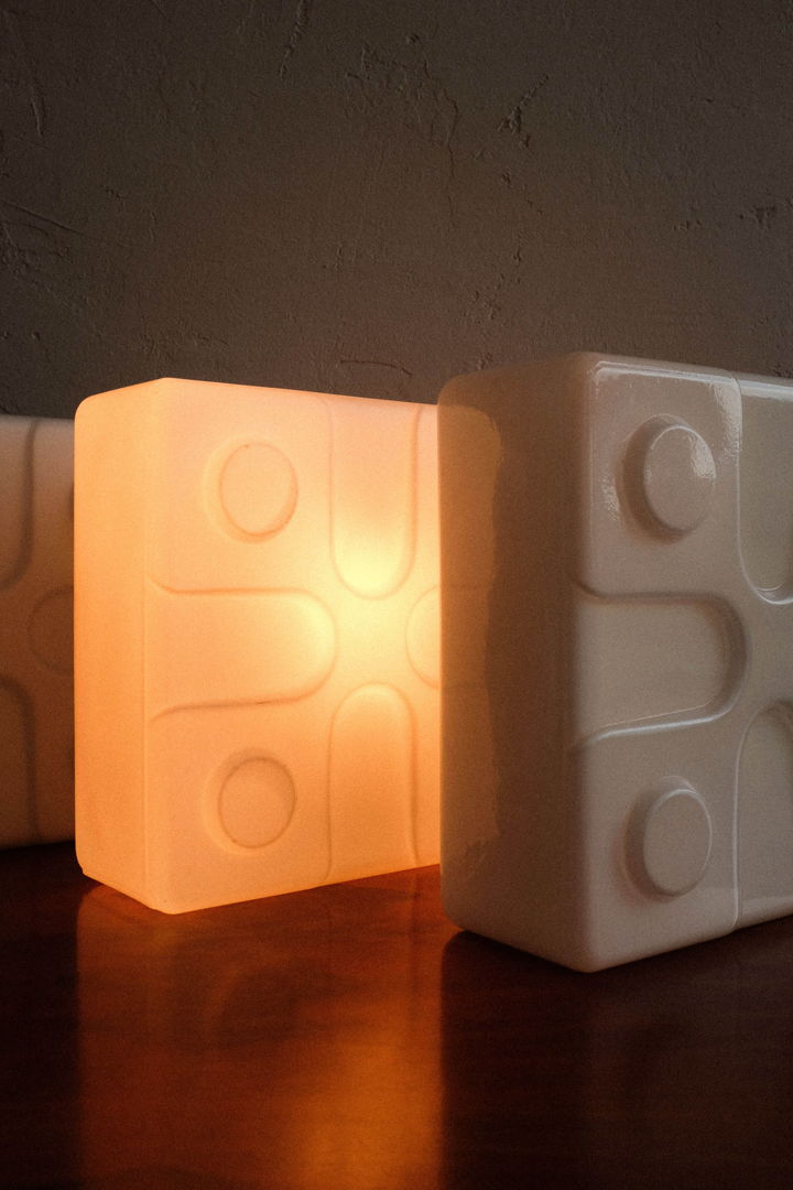 Vintage Czechoslovak "Lego" Wall Lamps by Lighting Glass, 1970s, Set of 3