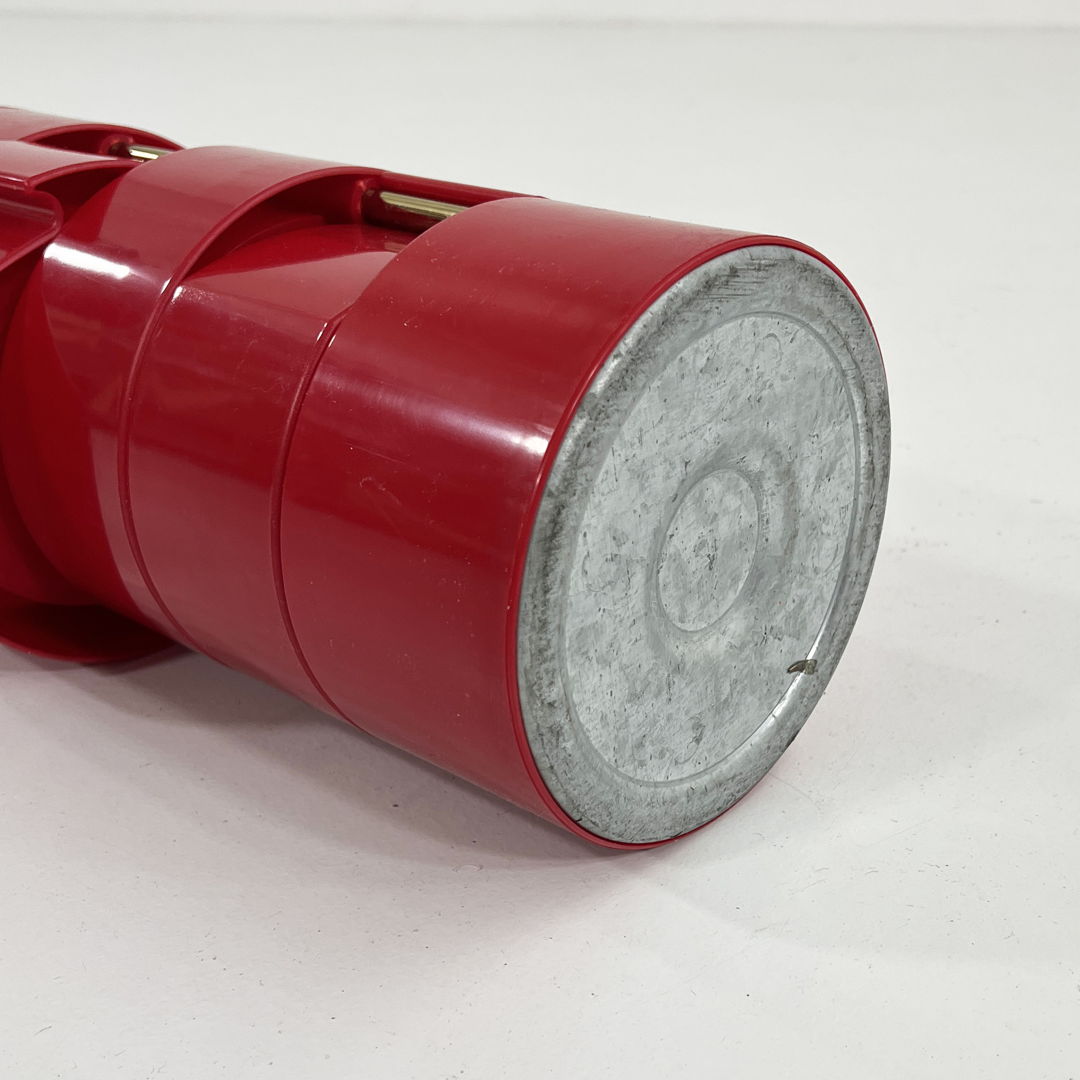 Red Space Age Swivel Organiser from MB Italy, 1970s