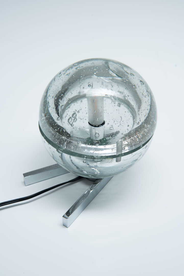 Glass Globe Table Lamp designed by Albano Poli