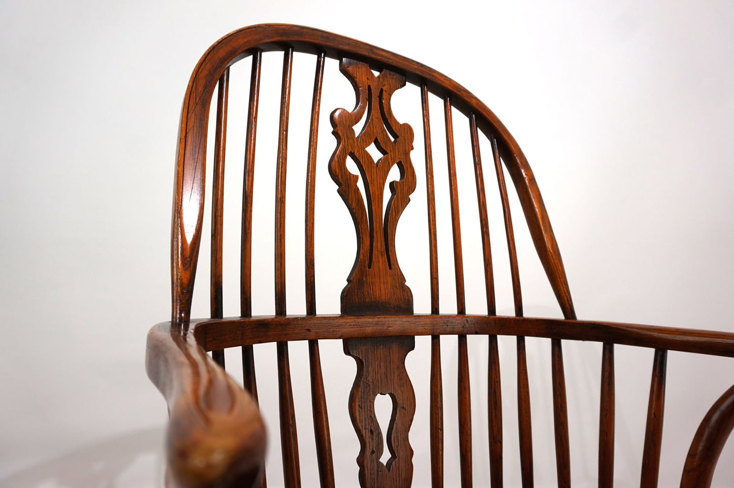 English Windsor chair with armrests