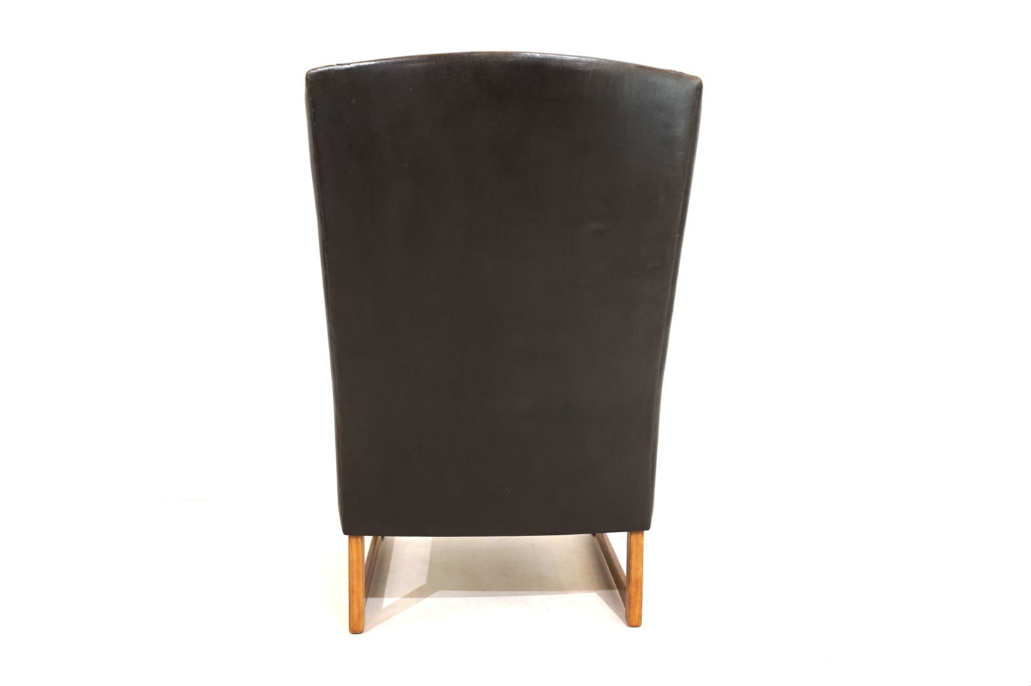 Kill International leather armchair with ottoman by Rudolf B. Glatzel