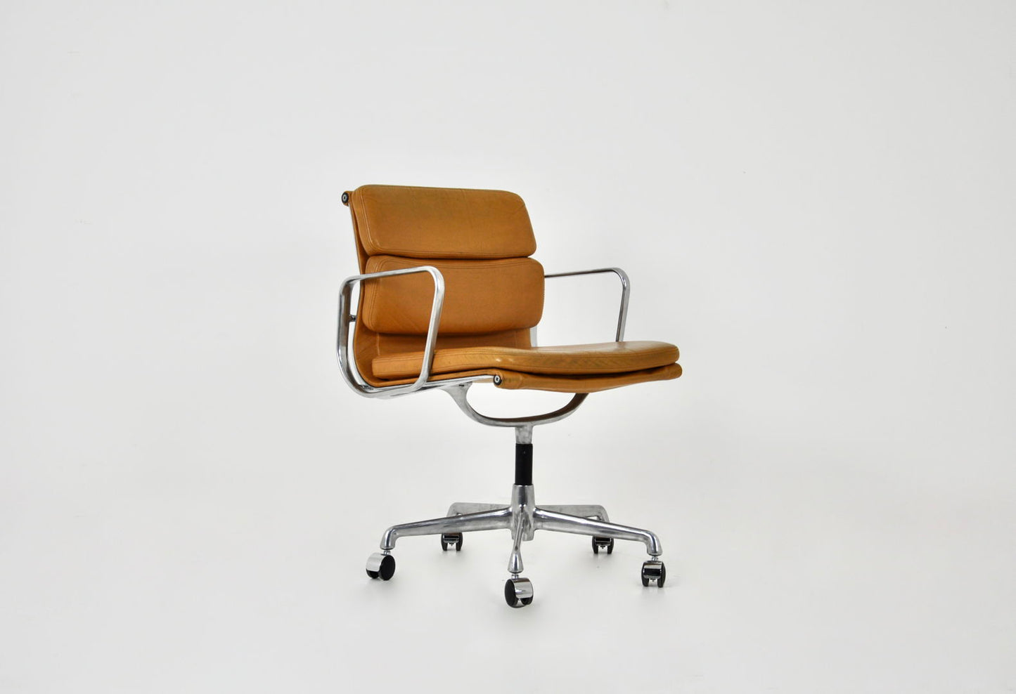 Leather Soft Pad Chair by Charles and Ray Eames for Icf, 1970s
