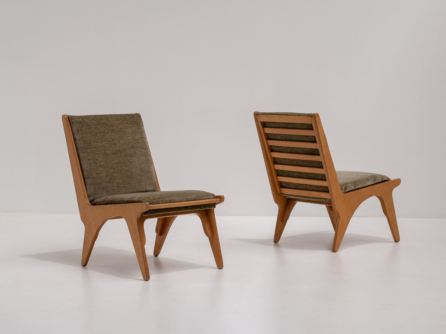 Pair of Dordrecht Chairs by Wim Van Gelderen for Spectrum, the Netherlands 1950s