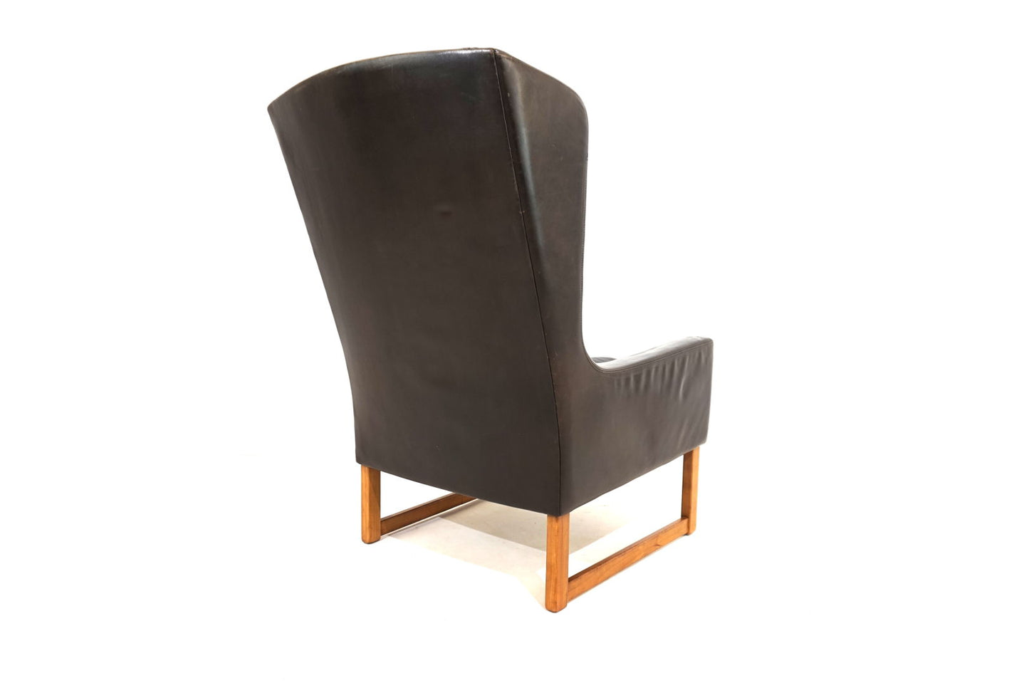 Kill International leather armchair with ottoman by Rudolf B. Glatzel